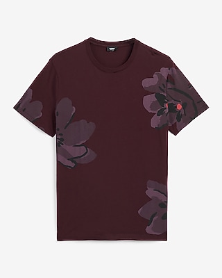 Abstract Floral Cotton T-Shirt