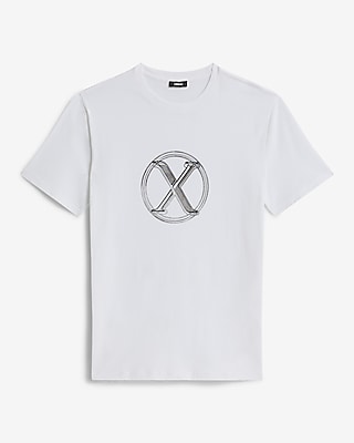 Circle X-logo Graphic Cotton T-shirt