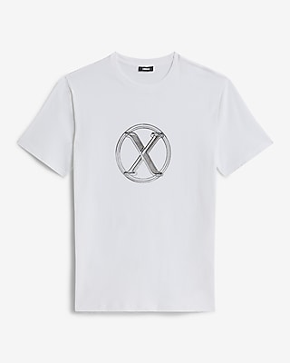 Circle X-Logo Graphic Cotton T-Shirt