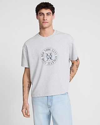 Athletic Club X-logo Graphic Heavyweight Cropped Loose T-shirt