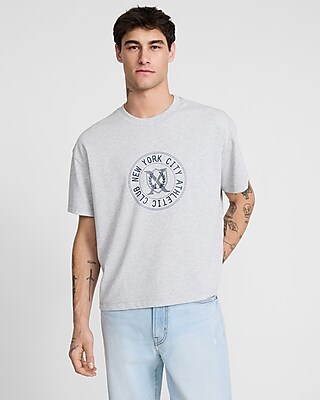 Athletic Club X-logo Graphic Heavyweight Cropped Loose T-shirt