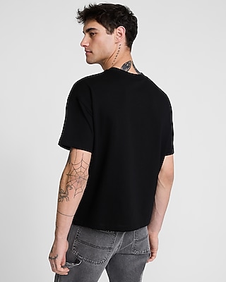 Athletic Club X-Logo Graphic Premium Weight Cropped Loose T-Shirt
