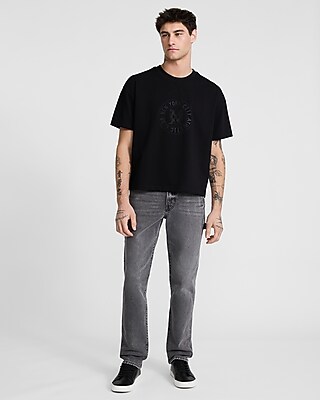 Athletic Club X-Logo Graphic Premium Weight Cropped Loose T-Shirt