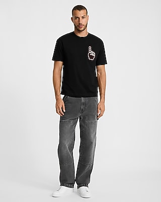 Foam Finger Patch Classic Fit Premium Weight Graphic T-Shirt