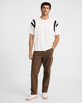 Shoulder Striped Back Graphic Classic Fit Premium Weight T-Shirt