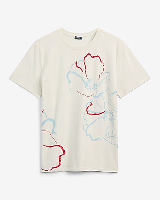 Abstract Flower Graphic T-Shirt