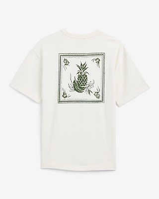 Classic Fit Ivory Express Script Graphic T-Shirt