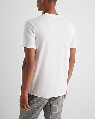 Embroidered X Logo Chest Graphic Perfect Pima Cotton T-Shirt