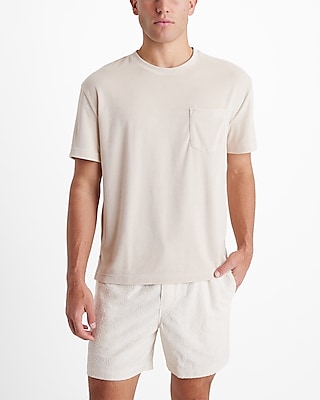 Textured Cotton-blend Terry Pocket T-shirt