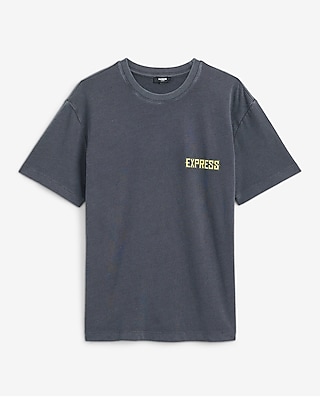 Classic Fit Garment Dye Express Tour Graphic T-Shirt