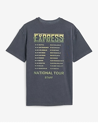 Classic Fit Garment Dye Express Tour Graphic T-Shirt - thumbnail 2