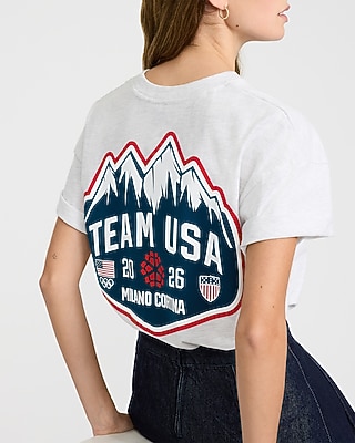 Team USA Winter Olympics Cotton Graphic T-Shirt