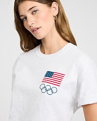 Team USA Winter Olympics Cotton Graphic T-Shirt