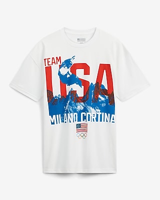 Team USA Winter Olympics Snowboarding Cotton Graphic T-Shirt