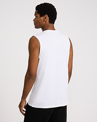Crew Neck Cotton Muscle Tank