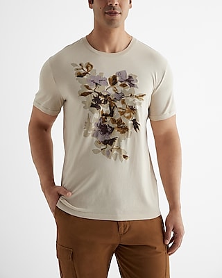 Embroidered Abstract Graphic Perfect Pima Cotton T-shirt