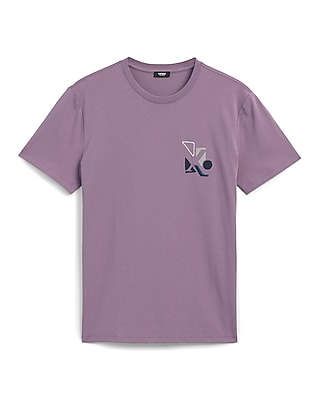 Embroidered Geo X-Logo Perfect Pima Cotton Graphic T-Shirt