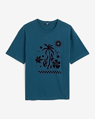Classic Fit Cotton Paradise Graphic T-Shirt