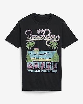 Beach Boys Black Graphic T-Shirt