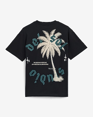 Del Sol Studio Palm Cotton Graphic T-Shirt
