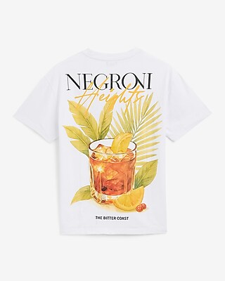 Negroni Cotton White Graphic T-Shirt