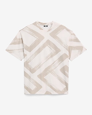 Abstract Geo Rectangle Graphic T-Shirt