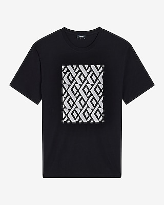 Embroidered X Logo Pattern Graphic Perfect Pima Cotton T-Shirt