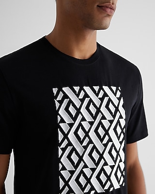 Embroidered X Logo Pattern Graphic Perfect Pima Cotton T-Shirt