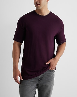 Relaxed Tipped Luxe Pique Crew Neck T-Shirt