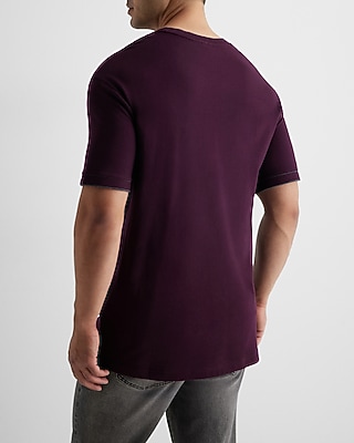 Relaxed Tipped Luxe Pique Crew Neck T-Shirt