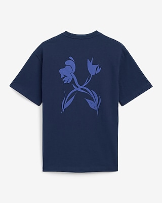 Classic Fit Mini Floral X Logo Graphic T-Shirt