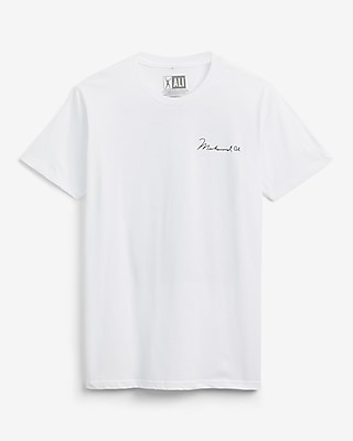 Muhammad Ali White Graphic T-shirt | Express