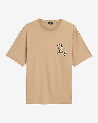 Classic Fit Take It Easy Graphic T-Shirt