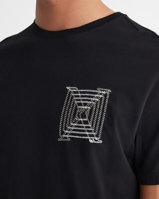 Embroidered Boxed X Logo Perfect Pima Cotton T-Shirt