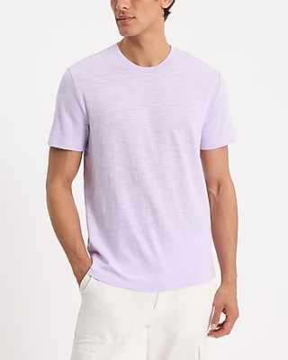 Cotton Slub Crew Neck T-shirt | Express