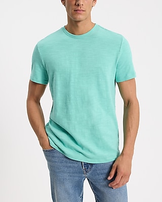 Cotton Slub Crew Neck T-Shirt