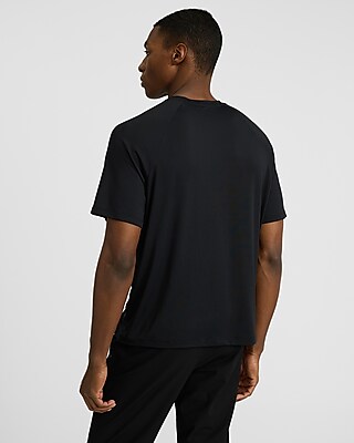 Sueded Jersey Crew Neck T-Shirt
