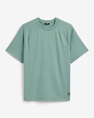 Sueded Jersey Crew Neck T-Shirt