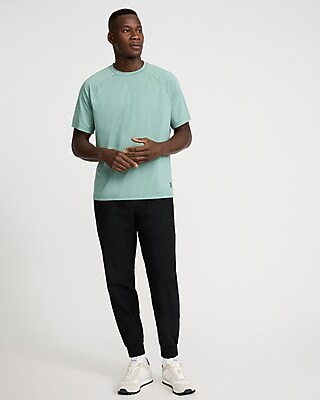 Sueded Jersey Crew Neck T-Shirt