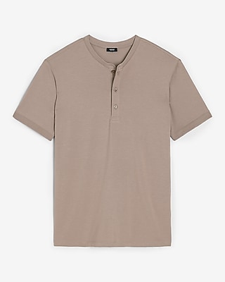 Perfect Pima Cotton Short Sleeve Henley