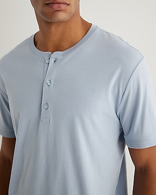 Perfect Pima Cotton Short Sleeve Henley