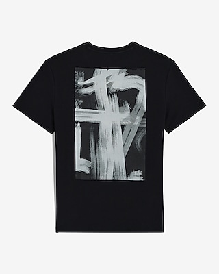 Floral Spray Paint X Logo Cotton Graphic T-Shirt
