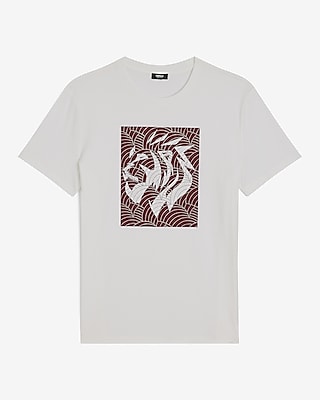 Dot Lion Logo Graphic Perfect Pima Cotton T-Shirt