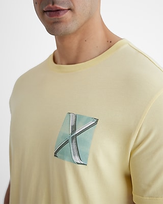 X Logo Chest Graphic Perfect Pima Cotton T-Shirt