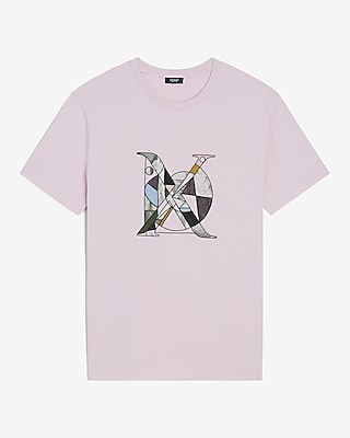 X Logo Shape Graphic Perfect Pima Cotton T-Shirt