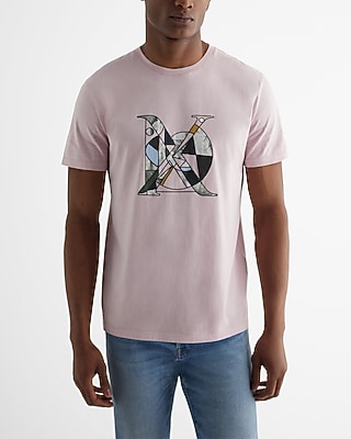 X Logo Shape Graphic Perfect Pima Cotton T-Shirt