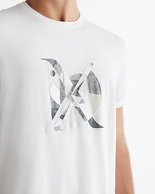 X Logo Shape Graphic Perfect Pima Cotton T-Shirt