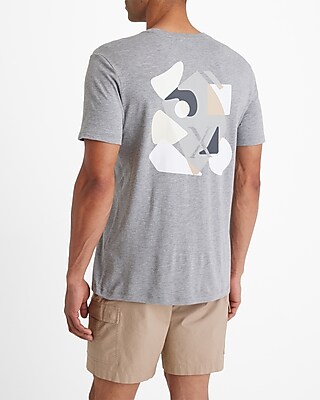 Abstract Embroidered X Logo Graphic Perfect Pima Cotton T-Shirt