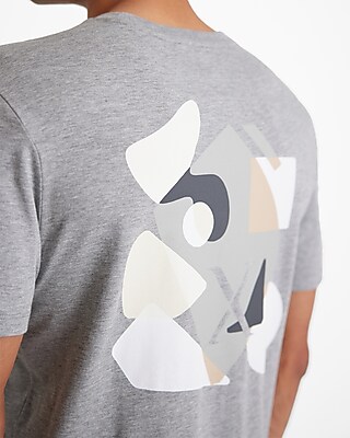 Abstract Embroidered X Logo Graphic Perfect Pima Cotton T-Shirt