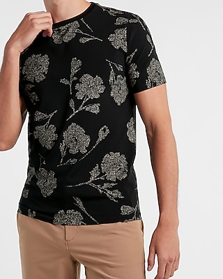 Floral Moisture-Wicking Performance T-Shirt